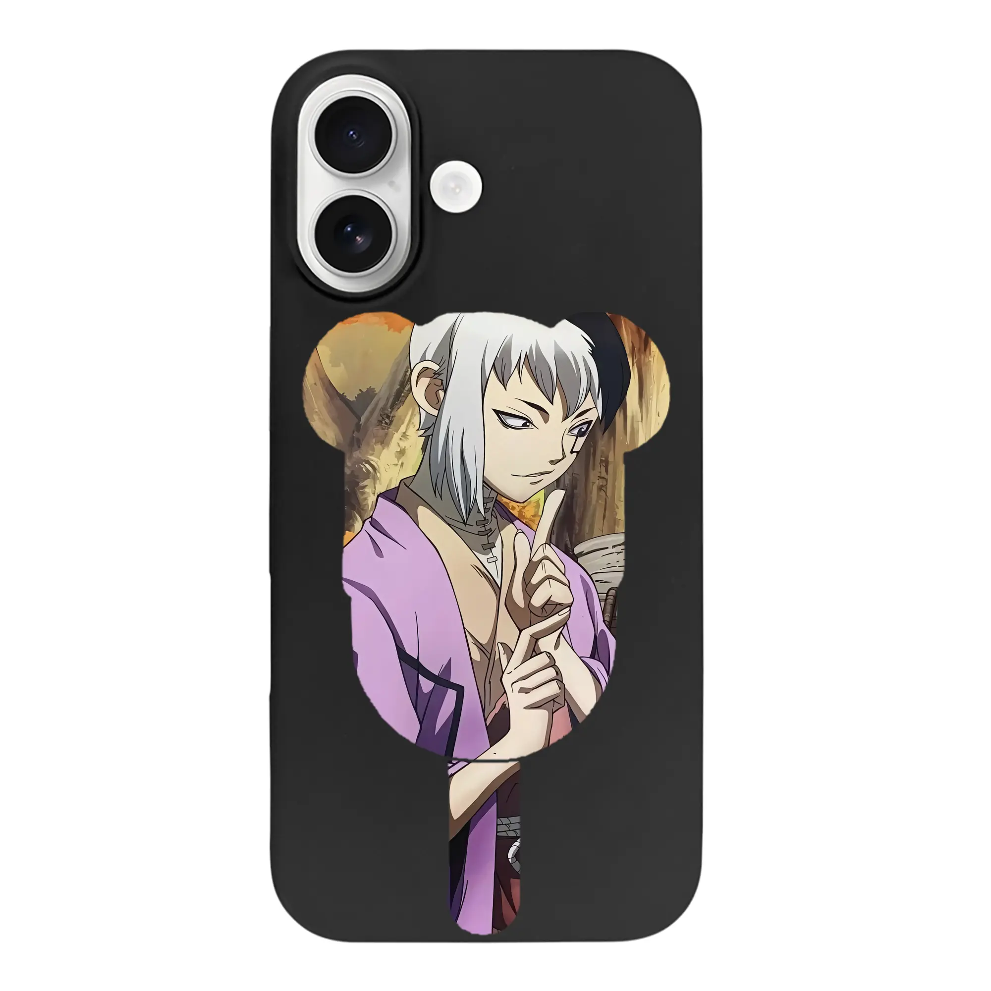 ドクターストーン グッズ,ゲン 銀狼 - iPhone 17 シリーズ シリコンケース 薄型 耐衝撃 指紋防止 ソフトタッチカバー 精密フィット 傷防止 保護ケース iPhone 17/17 Air/17 Pro/17 Pro Max 対応